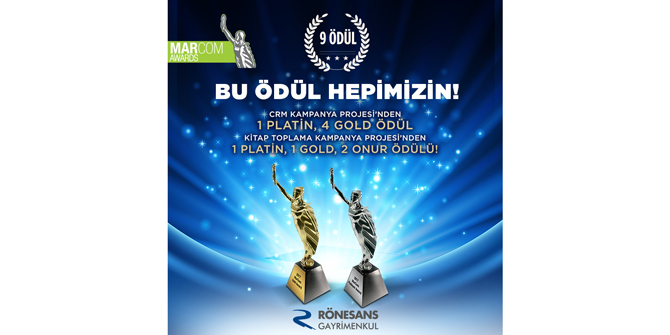 Rönesans Gayrimenkul'e 9 ödül birden