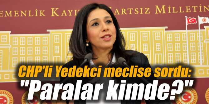 CHP'li Yedekci meclise sordu: "Paralar kimde?"