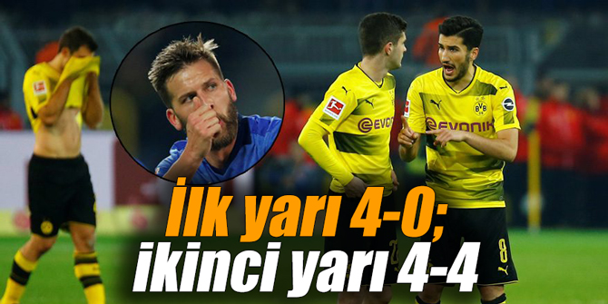İlk yarı 4-0; ikinci yarı 4-4