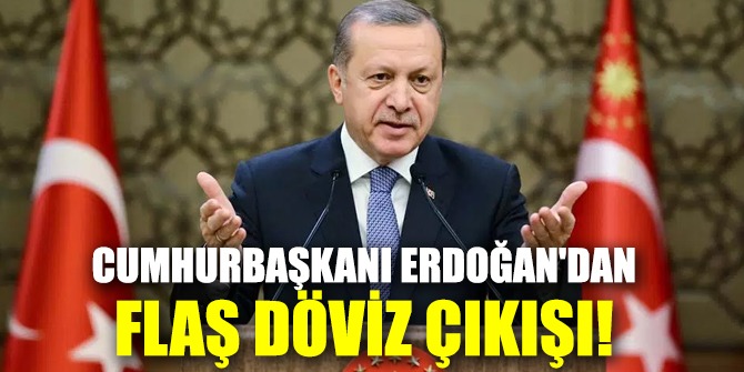Cumhurbaşkanı Recep Tayyip Erdoğan'dan flaş döviz çıkışı