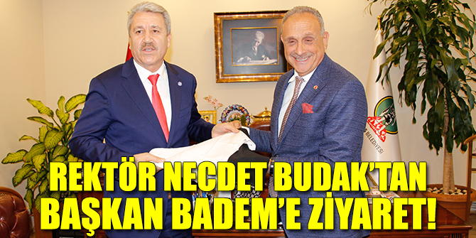 Rektör Necdet Budak, Başkan Badem’i ziyaret etti