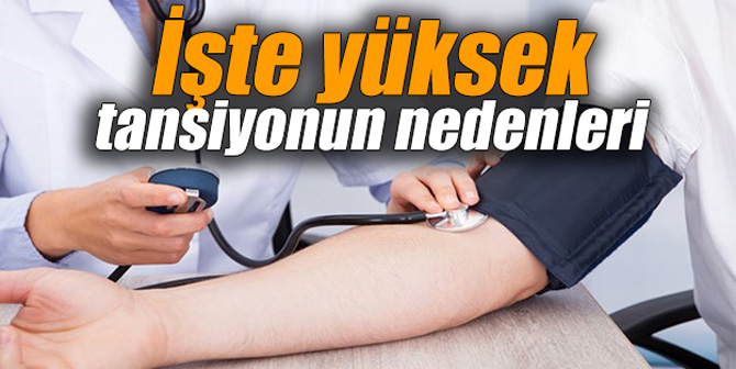İşte yüksek tansiyonun nedenleri