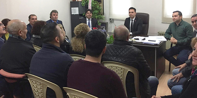 Başkan Demirağ, Foça İlçe Başkanlığı’nı ziyaret etti