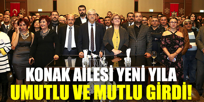 Konak Belediyesi çalışanları yeni yıla umutlu ve mutlu girdi