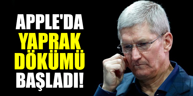 Apple yaprak dökümü yaşanıyor!