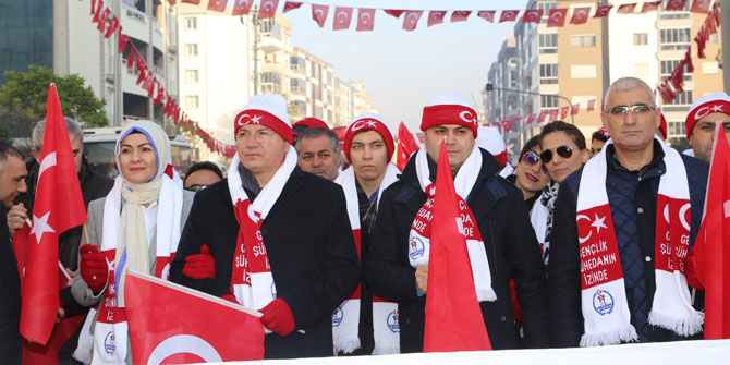 Torbalı, Sarıkamış şehitleri için yürüdü