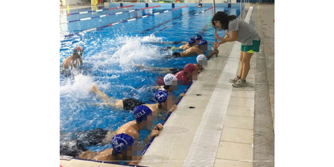 Hayata yüzerek bağlanıyorlar