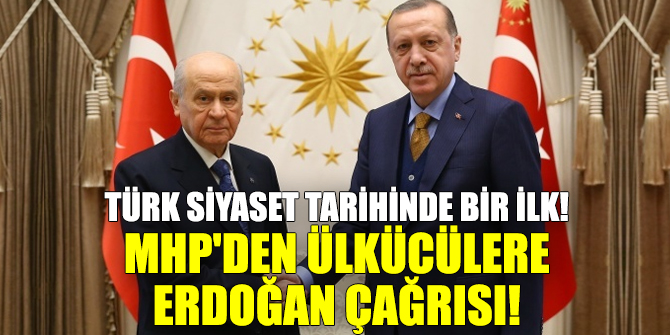 Türk siyaset tarihinde bir ilk!