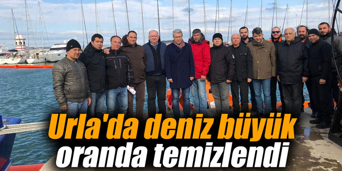 Urla'da deniz büyük oranda temizlendi