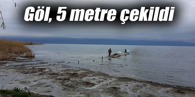 Göl, 5 metre çekildi