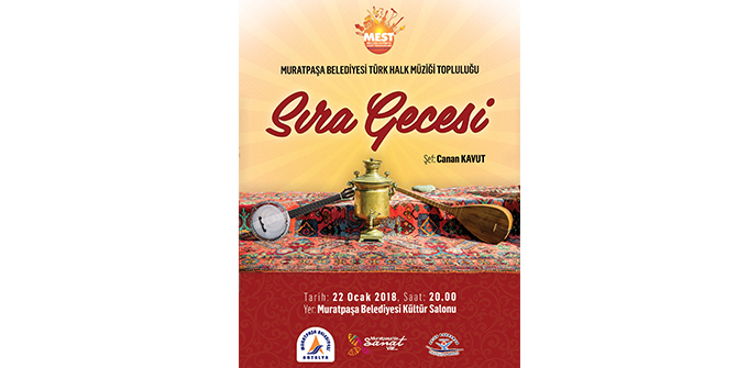 Muratpaşa Belediyesi’nden müzikseverlere sıra gecesi