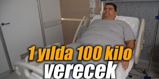 1 yılda 100 kilo verecek