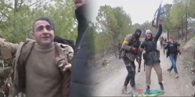 YPG'ye ait köyler teslim alınıyor; yakalanan teröristler ağlıyor...