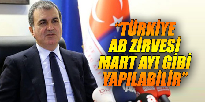 "Türkiye AB zirvesi mart ayı gibi yapılabilir"