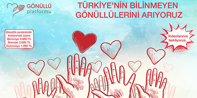GÖNÜLLÜLÜK PROJESİ YARIŞMASI BAŞVURULARI İÇİN 15 ŞUBAT SON GÜN