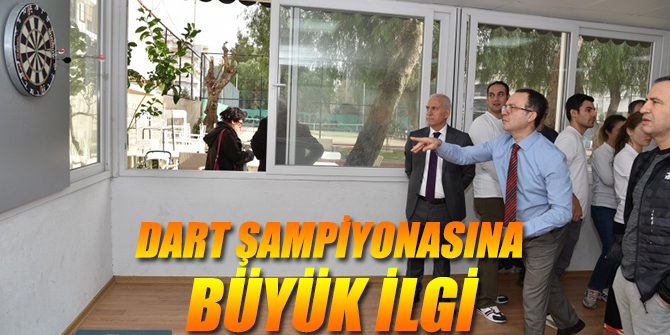 Karşıyaka'da Dart Şampiyonasına büyük ilgi