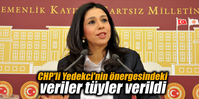 CHP'li Yedekci'nin önergesindeki veriler tüyler verildi