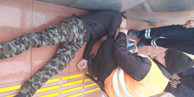 İzmir'de uyuşturucu kullanan gencin içler acısı hali