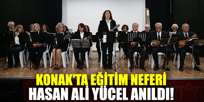 Konak'ta eğitim neferi Hasan Ali Yücel anıldı