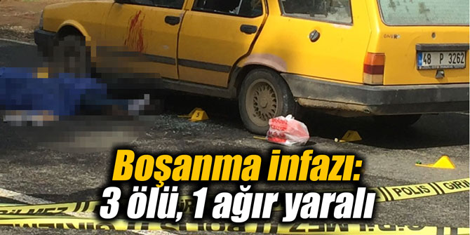 Boşanma infazı: 3 ölü, 1 ağır yaralı