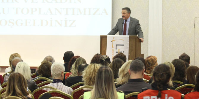 LİYAKAT 'ŞEHİRDE KADIN GÜVENLİĞİNİ' KONUŞTU