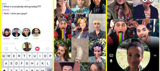Snapchat'te görüntülü grup sohbetlerine yeni özellik