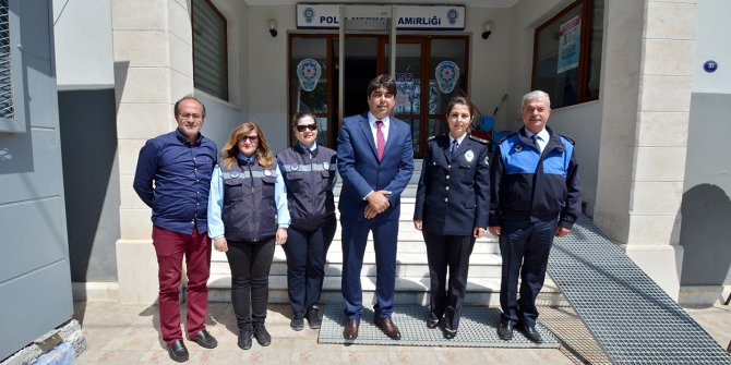 BAŞKAN DEMİRAĞ'DAN POLİSLERE ZİYARET