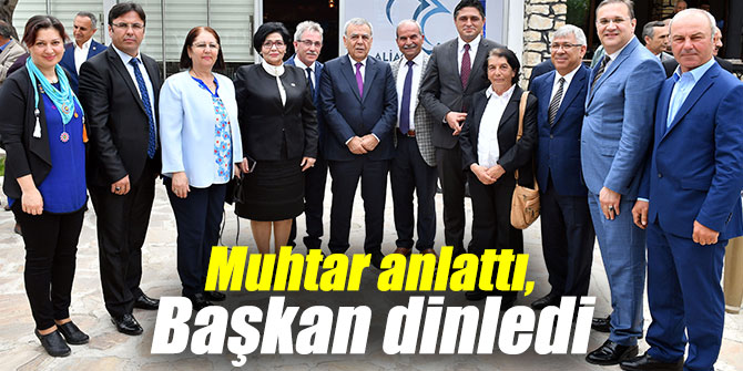 Aliağa'da muhtar anlattı, başkan dinledi