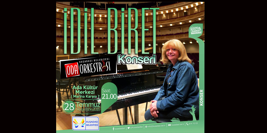 İdil Biret, Kuşadası'na geliyor