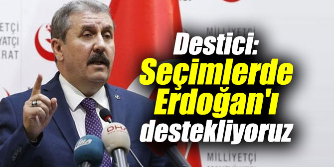 Destici: Seçimlerde Erdoğan'ı destekliyoruz