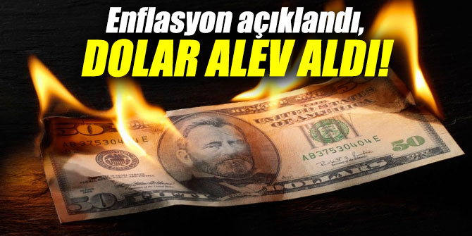 Enflasyon açıklandı, dolar alev aldı!