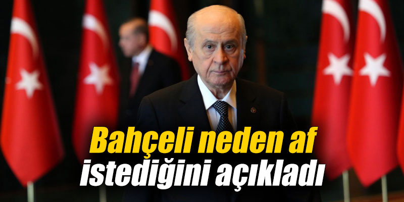 Bahçeli neden af istediğini açıkladı