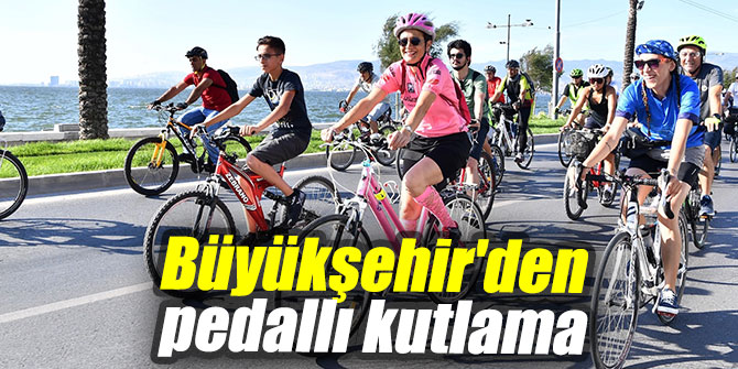 Büyükşehir'den pedallı kutlama