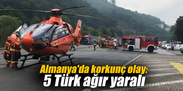 Almanya'da korkunç olay: 5 Türk ağır yaralı