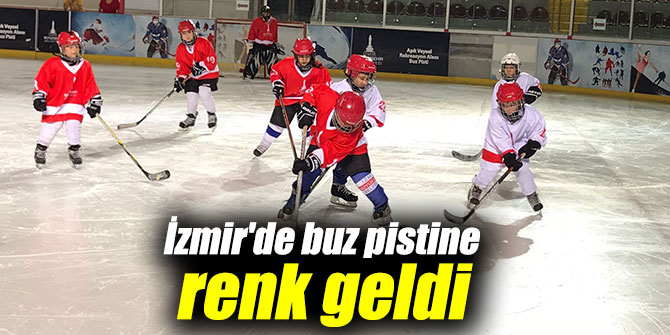 İzmir'de buz pistine renk geldi