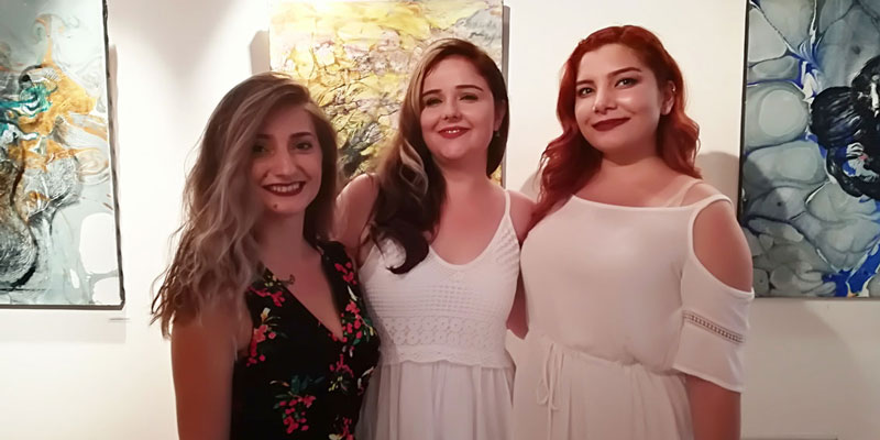 Genç ressamlar sergisi açıldı