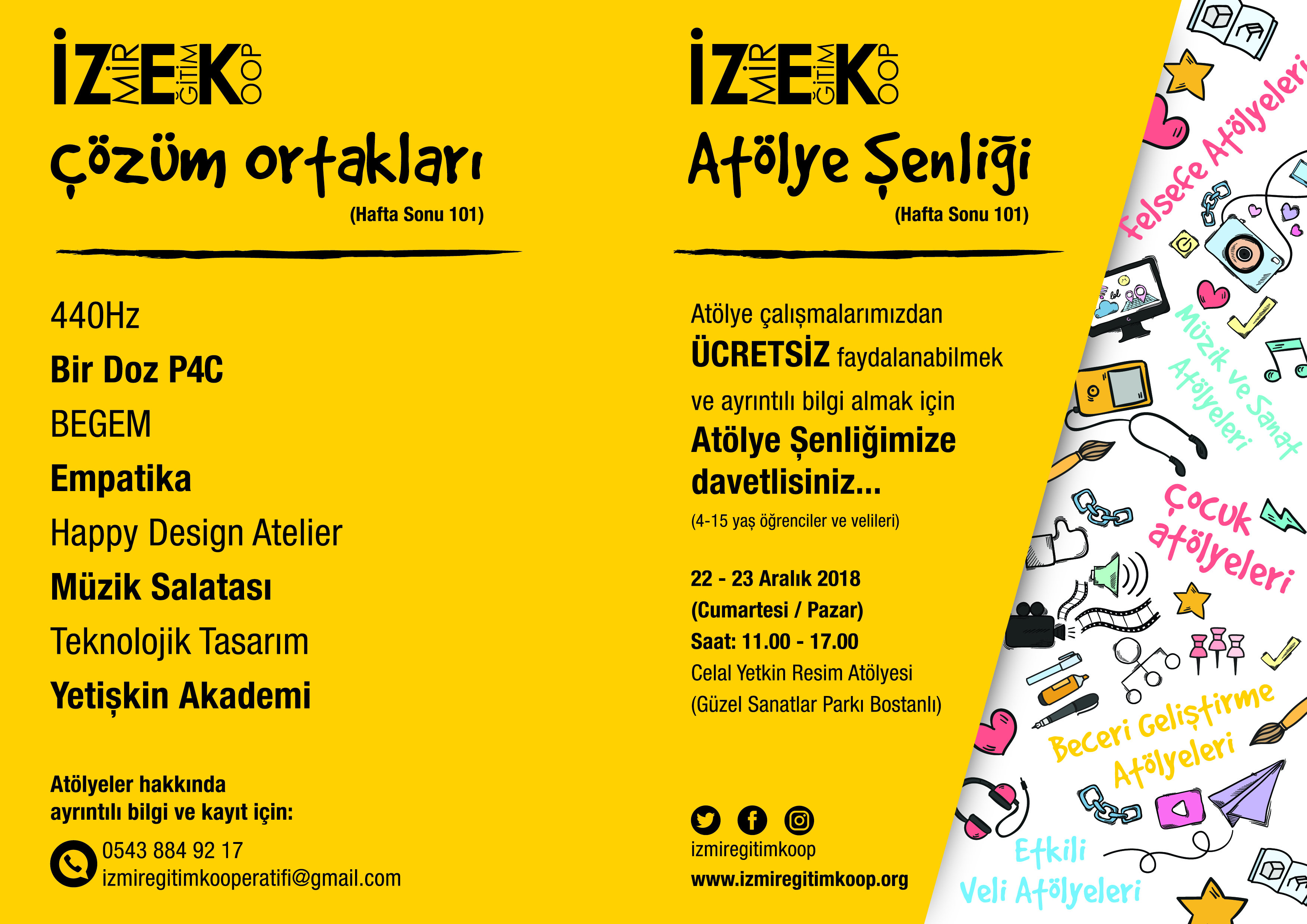 İZMİR EĞİTİM KOOPERATİFİ ATÖLYE ÇALIŞMALARI BAŞLIYOR