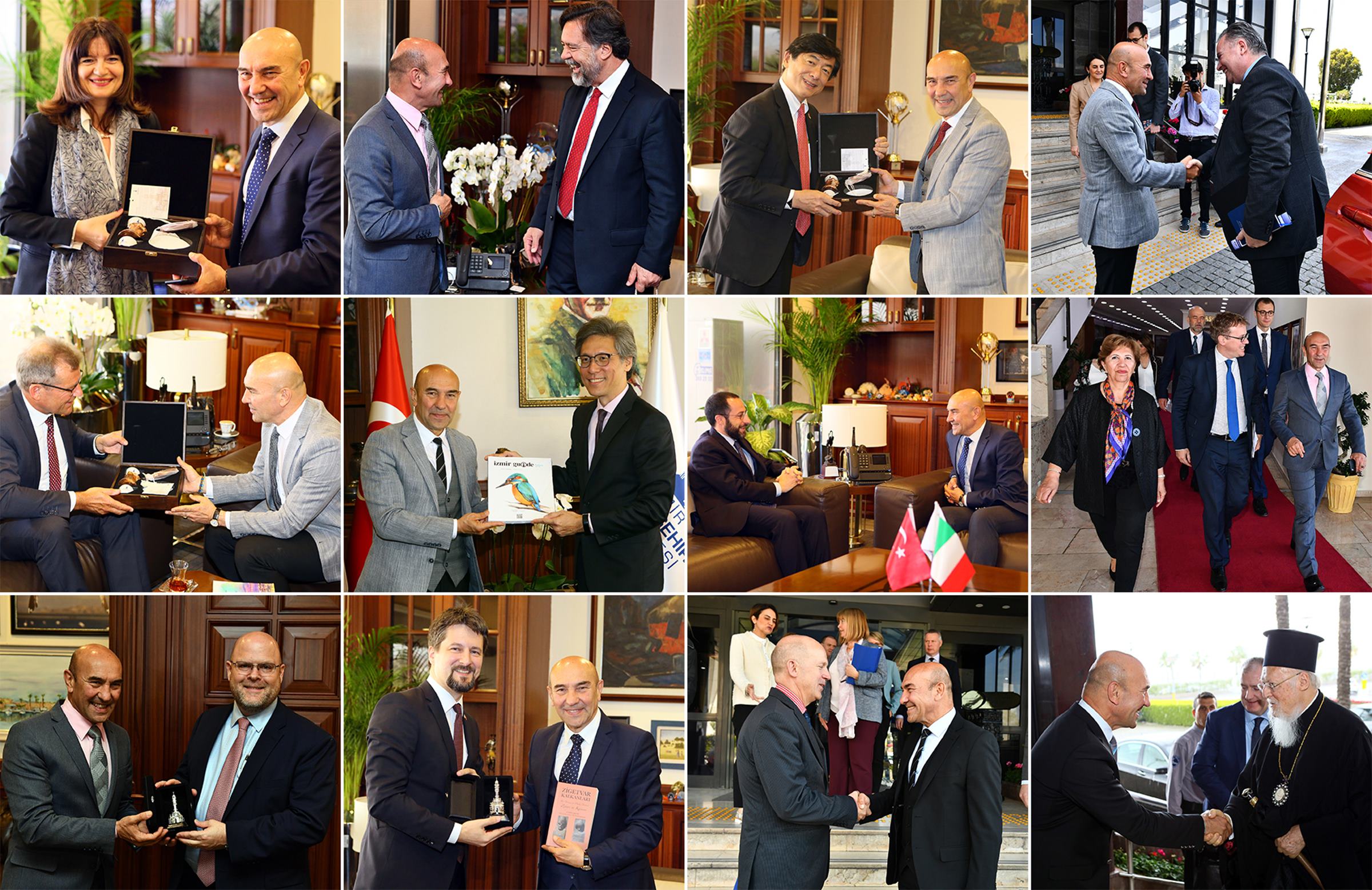 Diplomasi geçidi! Başkan Soyer 15 ülkeden ziyaretçi ağırladı!