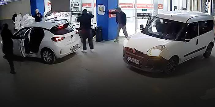 AVM'de soygun anları kameraya yansıdı!