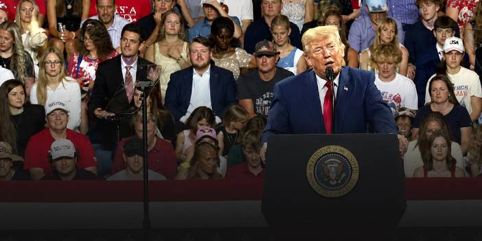 Trump'ın taklidini yapan adam sosyal medyada viral oldu!