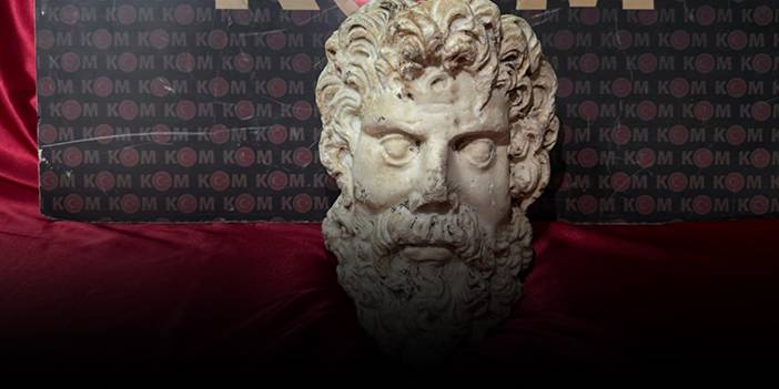 İzmir'de 2 bin yıllık Zeus mermer heykel başı ele geçirildi